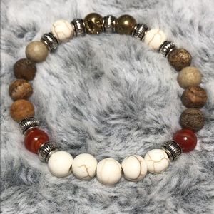 handmade healing stone bracelet.